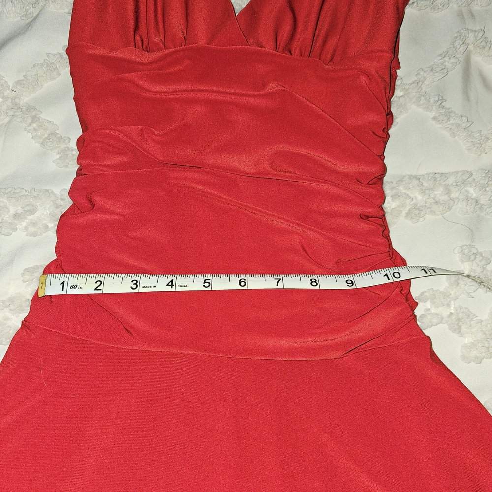 Assa Elegant, Sexy Red Sleeveless Dress - Picture 7 of 9